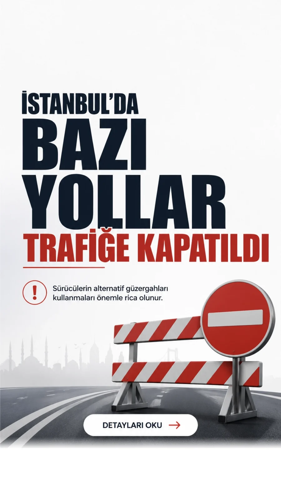 İstanbul’da 1 Mayıs Tedbirleri: Bazı Yollar Trafiğe Kapatıldı.İstanbul’da 1 Mayıs tedbirleri kapsamında Taksim, Beyoğlu, Şişli, Beşiktaş, Kadıköy ve Kartal’da ulaşım düzenlemesi yapıldı.