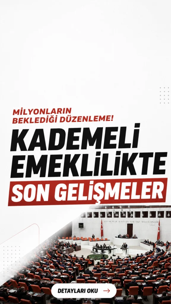 Kademeli Emeklilik Yasası Çıkacak Mı?2000-2008 arası sigortalıların beklediği kademeli emeklilik için 2026 yılı resmi açıklamaları ve Meclis süreci tamamen netlik kazandı.