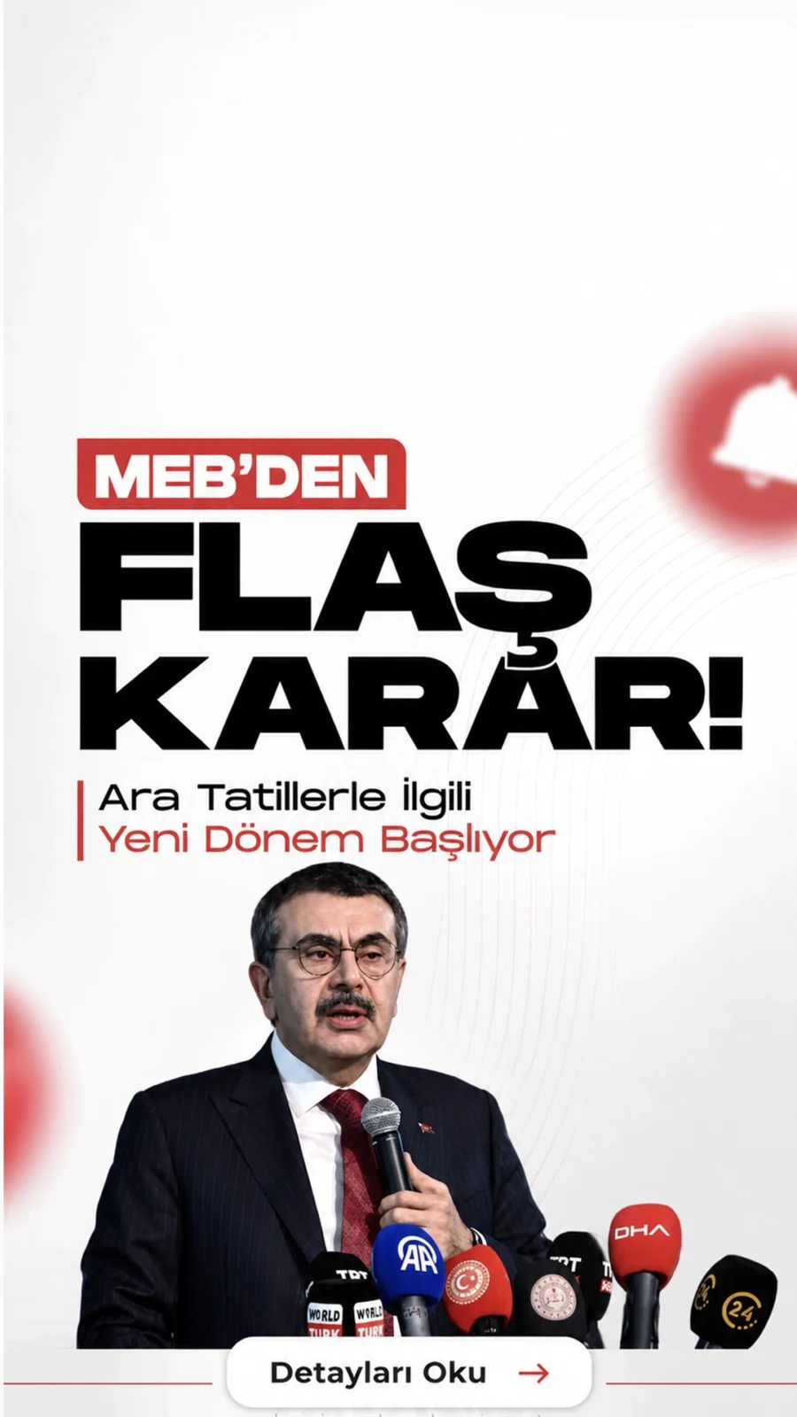 MEB Flaş Karar! ara tatiller kalkacak mı