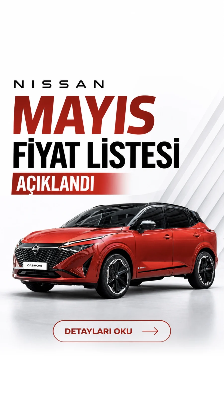 Nissan Mayıs 2026 Fiyat Listesi Açıklandı.Otomobil piyasasında Mayıs ayı kampanyaları hız kazanırken, Nissan da güncel fiyat listesini paylaştı. SUV segmentinde güçlü modelleriyle bilinen marka, özellikle Qashqai modeli için dikkat çeken indirimler sundu.