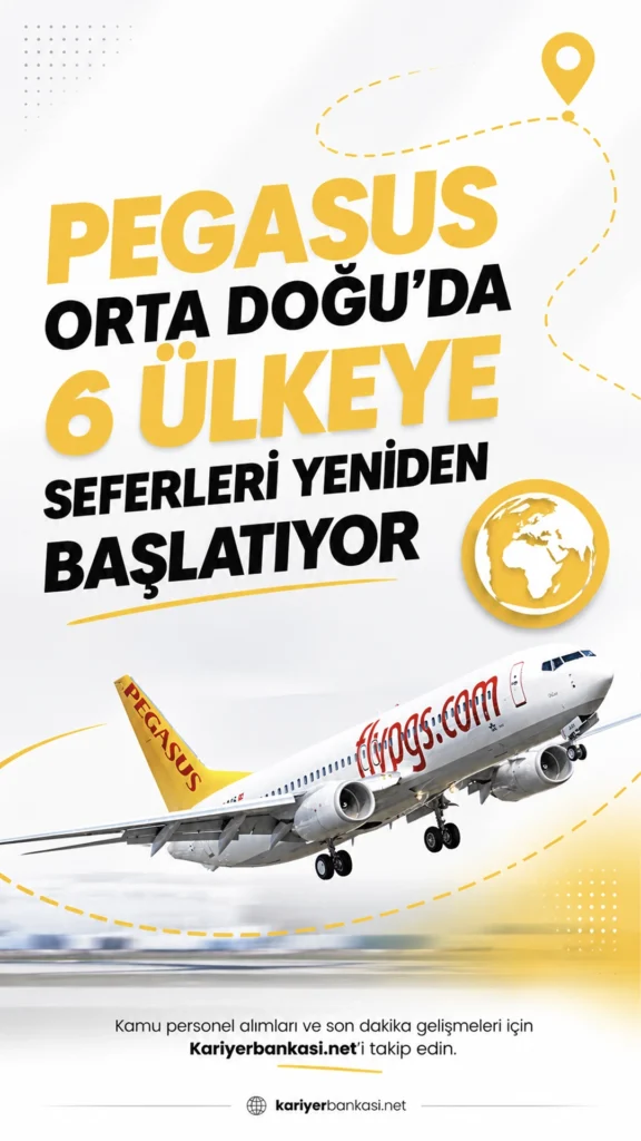 Pegasus, Orta Doğu’daki güvenlik sorunları nedeniyle durdurduğu bazı dış hat seferlerini mayıs ayında kademeli olarak yeniden başlatacak.