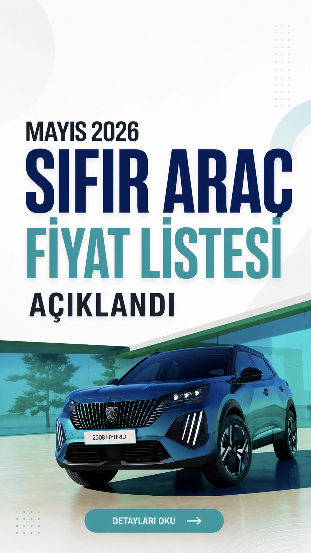 Peugeot Mayıs 2026 Fiyat Listesi Açıklandı.Peugeot, Mayıs 2026 güncel sıfır araç fiyat listesini duyurdu. Markanın resmi fiyat listesinde elektrikli, hibrit, benzinli ve dizel modeller için yeni fiyatlar yer aldı. Özellikle bazı modellerde uygulanan indirimler ve faizsiz kredi kampanyası, sıfır araç almak isteyen vatandaşların dikkatini çekti.