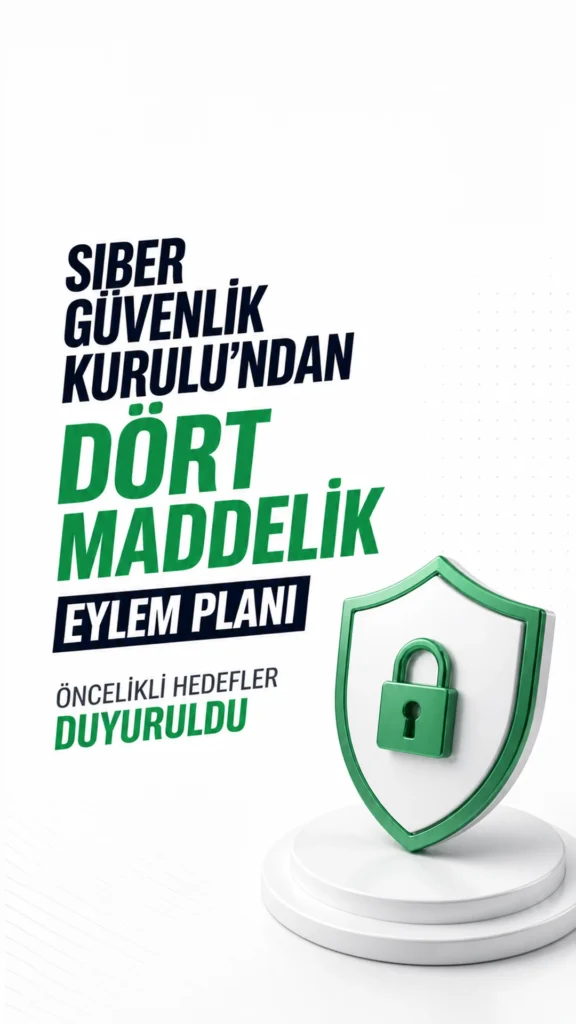Siber Güvenlik Kurulu Eylem Planı Açıklandı: Dört Öncelikli Hedef Belirlendi