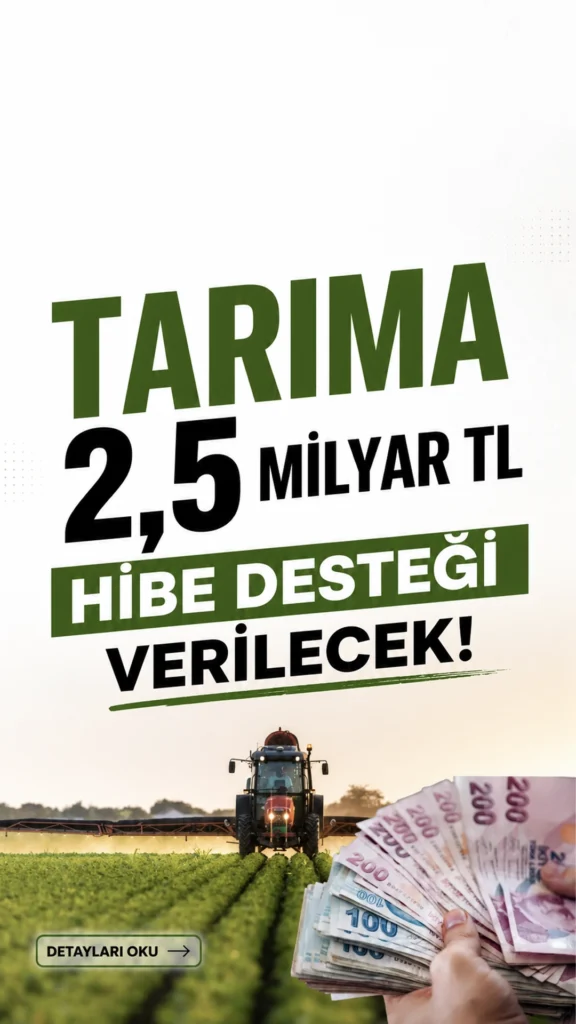 Tarıma 2,5 Milyar TL Hibe Desteği Verilecek.IPARD III Programı kapsamında 218 proje için toplam 2,5 milyar TL hibe desteği sağlanacak.