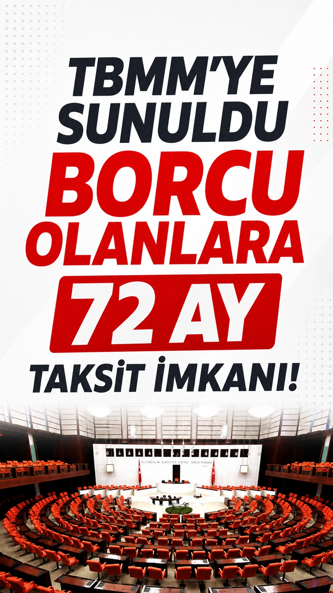 Vergi Borçları 72 Ay Taksitlendirilecek! Yeni Düzenleme Mecliste